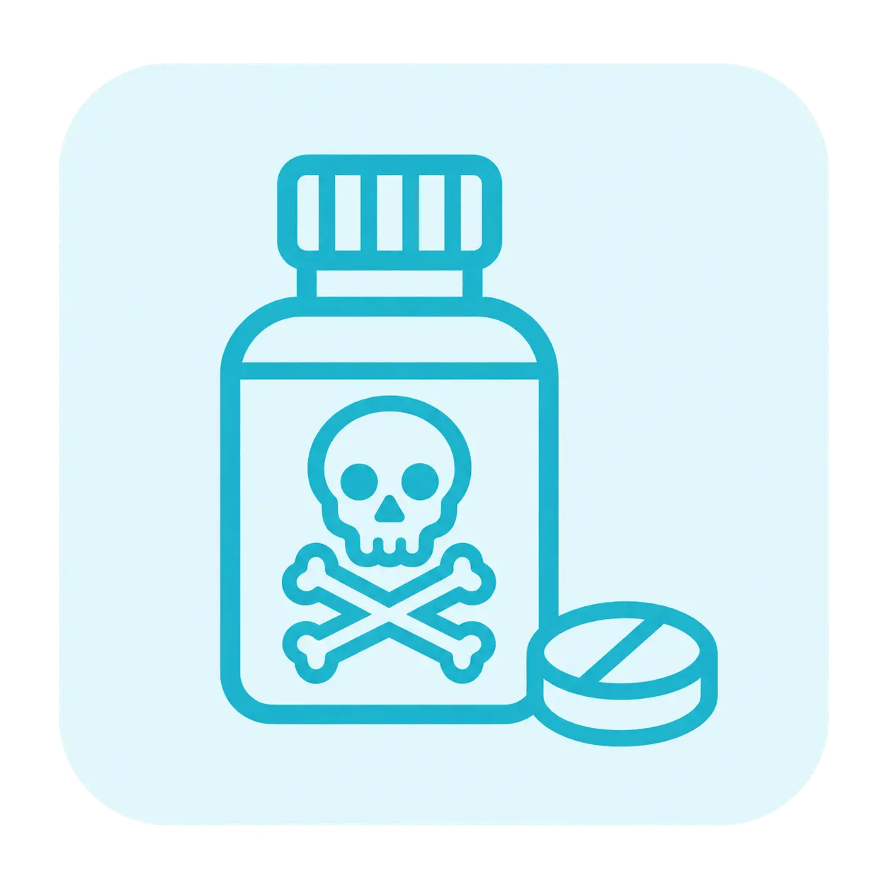 Illustration for suspected poisoning